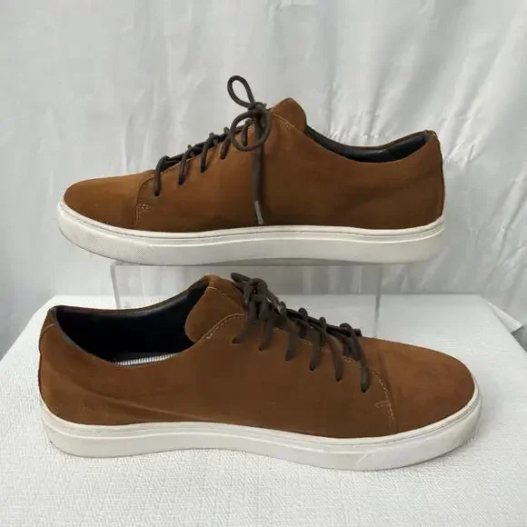 Helm Shoes Mens Size 13 M The Xander Brown Suede Sneakers Casual - Picture 9 of 10